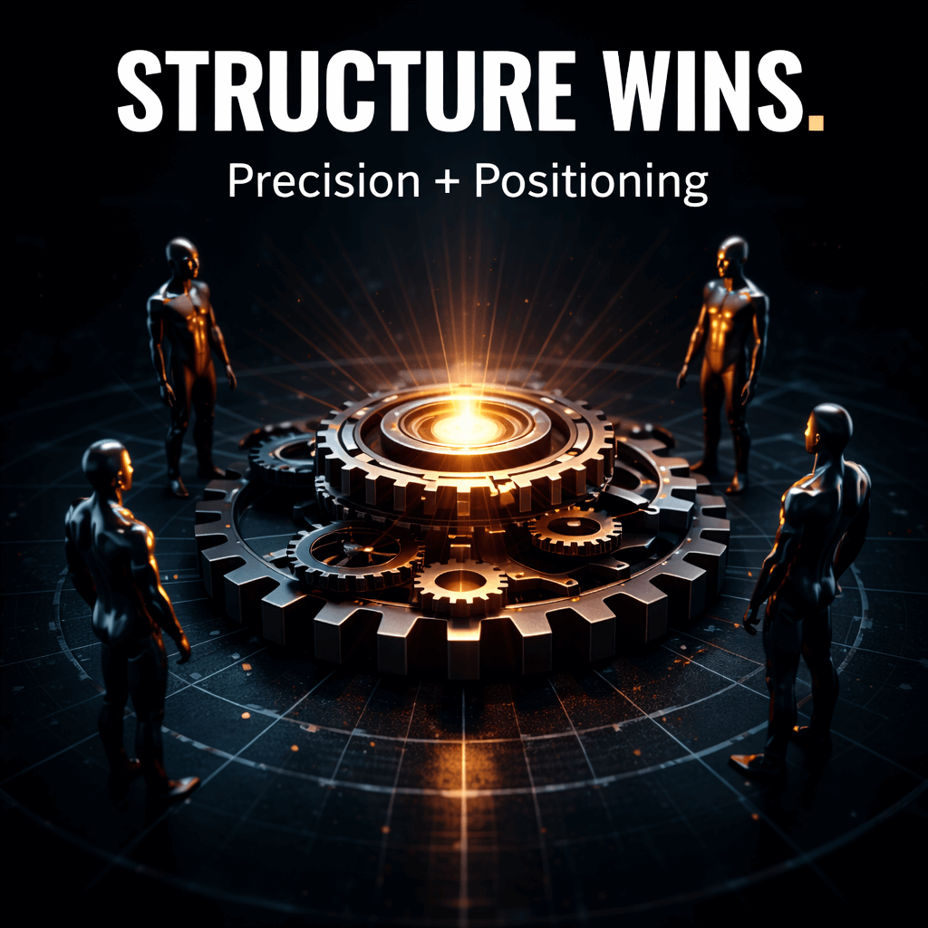 Structure wins precision and positioning graphic